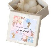 Geschlecht offenbart Party Pampas Teddy Bär pink b Geschenkanhänger