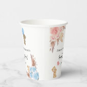 Geschlecht offenbart Party Pampas Teddy Bären Mädc Pappbecher (Rechts)