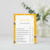 Geschlecht offenbart Party-Spiele Hummel Themen Postkarte (Stehend Vorderseite)