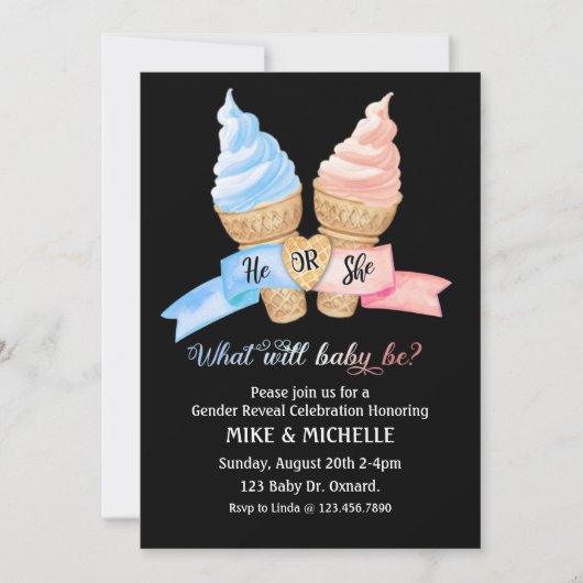 Geschlecht offenbart Party, Was ist der Schott? Einladung (Vorderseite)