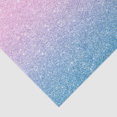 Geschlecht offenbart Pink Blue Ombre Glitzer Seidenpapier (Ausschnitt)