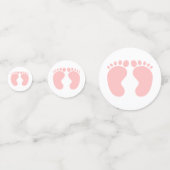 Geschlecht offenbart Pink Girl Party Custom Confet Konfetti (Rückseiten)