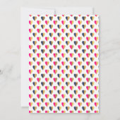 Geschlecht offenbart rosa blaue Herzen Einladung (Rückseite)