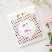 Geschlecht offenbart rosa blaue Herzen Geschenktütchen (Versiegelt)