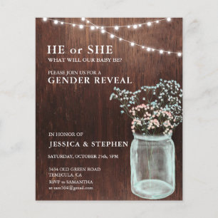 Geschlecht offenbart rosa blaues Gipskraut Holz