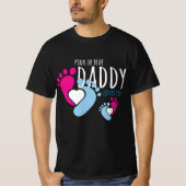 Geschlecht offenbart Rosa oder Blau Daddy Lieben Y T-Shirt (Vorderseite)