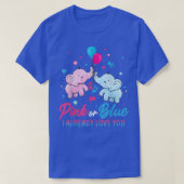 Geschlecht offenbart rosa oder blaue Junge oder Mä T-Shirt (Design vorne)