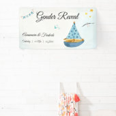 Geschlecht offenbart Sailboat Banner (InSitu)