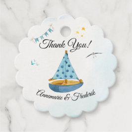 Geschlecht offenbart Sailboat Geschenkanhänger