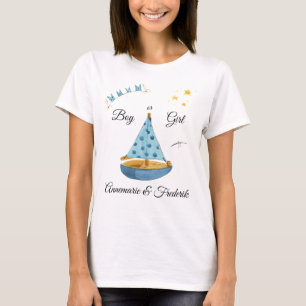 Geschlecht offenbart Sailboat T-Shirt