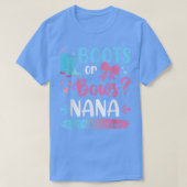 Geschlecht offenbart Stiefel oder Bögen Nana-Match T-Shirt (Design vorne)