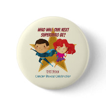 Geschlecht offenbart Superhelden Niedliches blaues