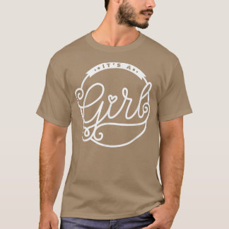 Geschlecht offenbart Team Boy oder Team Girl Blue  T-Shirt