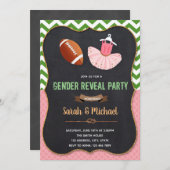 Geschlecht offenbart Touchdown oder Tutu-Einladung Einladung (Vorne/Hinten)