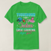 Geschlecht offenbart Touchdowns oder Tutus Große O T-Shirt (Design vorne)