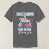 Geschlecht offenbart Touchdowns oder Tutus Nonna p T-Shirt (Design vorne)