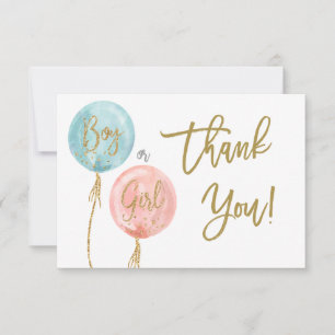 Geschlecht offenbart vielen Dank Mitteilungskarte