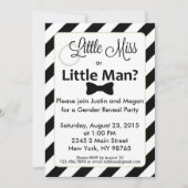 Geschlecht offenbart wenig Miss oder Kleiner Mann  Einladung (Vorderseite)