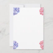 Geschlecht offenbart White Pumpkin und Blume Einladung (Rückseite)