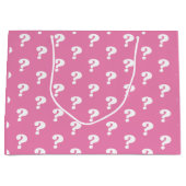 Geschlecht: Party Fragezeichen pink und blau Große Geschenktüte (Vorderseite)
