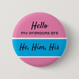 Geschlecht Pronouns - Männliche Pronomen Button