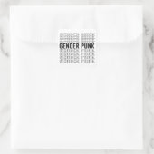 Geschlecht Punk Muster Quadratischer Aufkleber (Tasche)