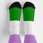 Geschlecht Quee, Lila LGBT-Streifen Socken (Oben)