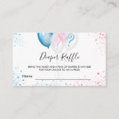 Geschlecht: Rosa Rosa Party-Gewinnspiel Begleitkarte (Vorderseite)