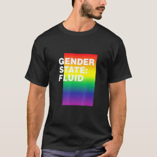 Geschlecht Staat Fluid Lgbtq Nicht binärer Pride G T-Shirt