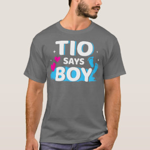 Geschlecht: tio sagt, Junge passt zu Familie Baby  T-Shirt