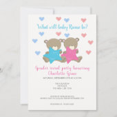 Geschlecht zeigen auf, was Baby mit Baby-Dusche ma Einladung (Vorderseite)