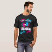 Geschlecht zeigen Baby Pink oder Blue Opa Lieben S T-Shirt (Vorne ganz)