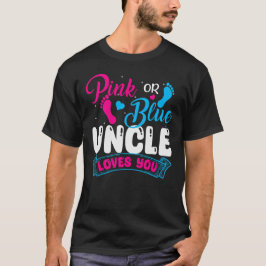 Geschlecht zeigen Onkel rosa blaue Onkel Lieben Si T-Shirt