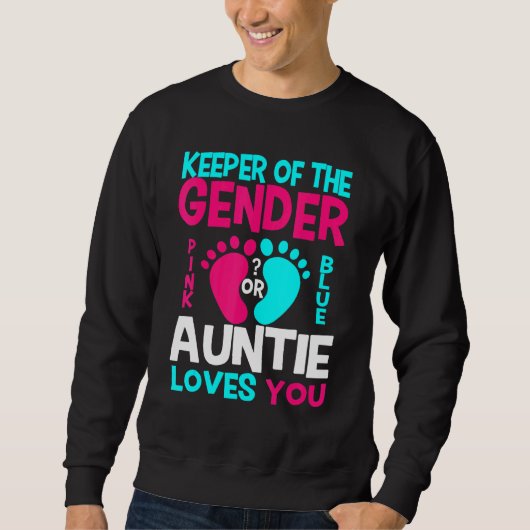 Geschlecht zeigen rosa oder blaue Lieben Sie Sweatshirt (Vorderseite)