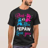 Geschlecht zeigen rosa oder blaue Pepaw-Lieben, di T-Shirt (Vorderseite)