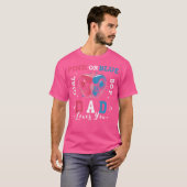Geschlecht zeigen rosa oder blaue Vater Lieben, di T-Shirt (Vorne ganz)