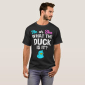 Geschlecht zeigen, was die Ente ist, dass sie Choc T-Shirt (Vorne ganz)