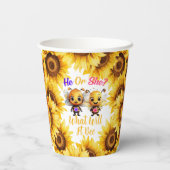 Geschlecht zeigen, was es sein wird, Dusche zu sei Pappbecher (Rückseite)