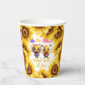 Geschlecht zeigen, was es sein wird, Dusche zu sei Pappbecher (Vorderseite)