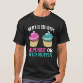 Geschlecht zeigen, was im Ofen-Cupcake oder Stud i T-Shirt (Vorderseite)