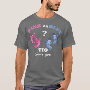 Geschlecht zeigen Zehner-, Rosa- oder Blauzungenko T-Shirt