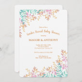 Geschlecht zeigt Baby-Dusche Einladung (Vorne/Hinten)