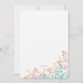 Geschlecht zeigt Baby-Dusche Einladung (Rückseite)