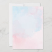 Geschlecht zeigt Baby-Schwangerschaft Wadle Es ist Einladung (Rückseite)