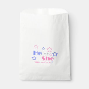 Geschlecht zeigt Babydusche auf, die das Kind dusc Geschenktütchen