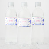 Geschlecht zeigt Babydusche oder Babydusche auf Wasserflaschenetikett (Flaschen)