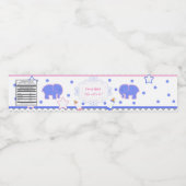 Geschlecht zeigt Babydusche oder Babydusche auf Wasserflaschenetikett (Einzelnes Label)