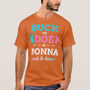 Geschlecht zeigt Buck oder Nonna mit passendem Bab T-Shirt
