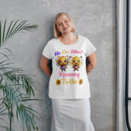 Geschlecht zeigt, dass er oder sie Mama weiß sein  Große Größe T-Shirt