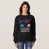 Geschlecht zeigt, dass er oder sie Pop hat, eine Z Sweatshirt (Vorne ganz)